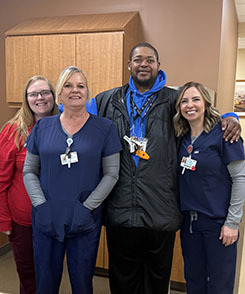 Tywone Glover and the staff of the Polk Medical Center Congestive Heart Failure Clinic