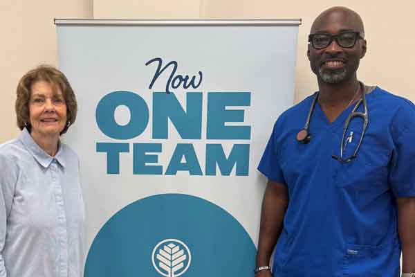 Joann Boozer and Dr. Maxwell Prempeh