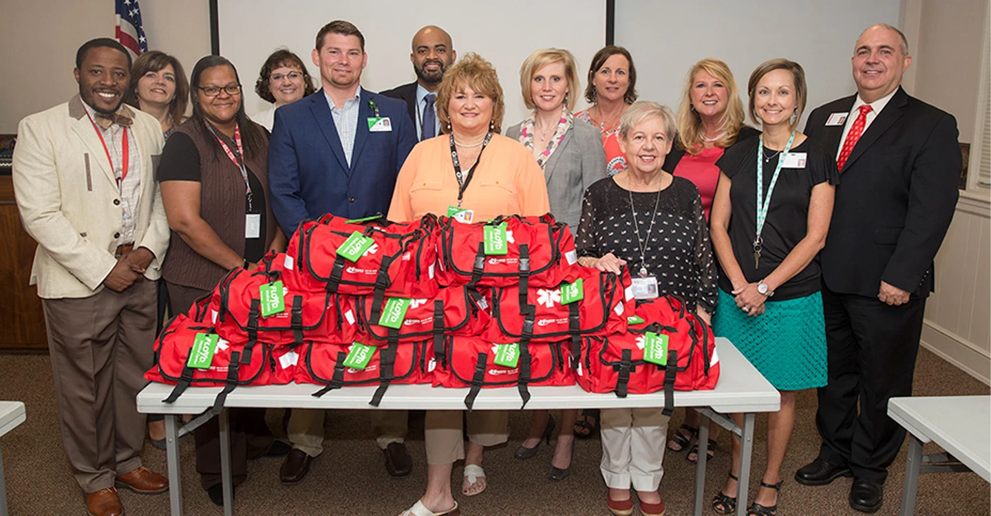 Floyd Donating Portable Emergency Kits to Area Schools.