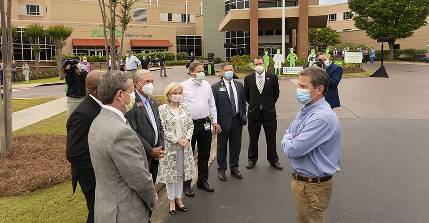 Gov. Kemp Praises Floyd's Efforts to Fight COVID-19