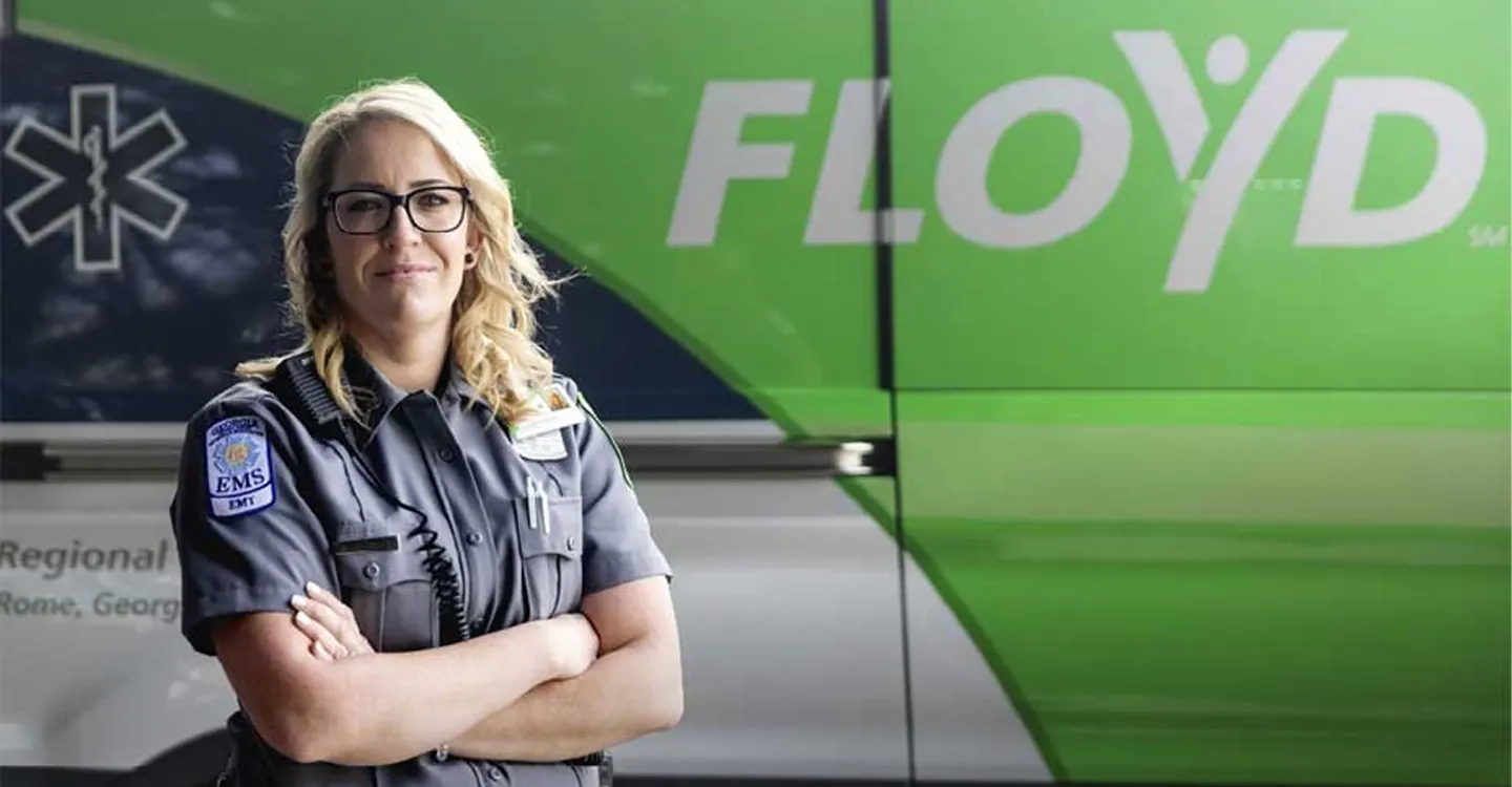 Floyd EMT a Highway Hero in Fiery Crash.