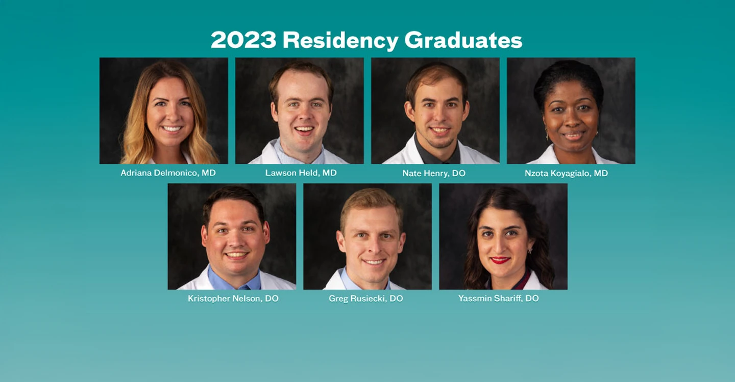 7 Doctors Graduate From Atrium Health Floyd Family Medicine Residency Program.