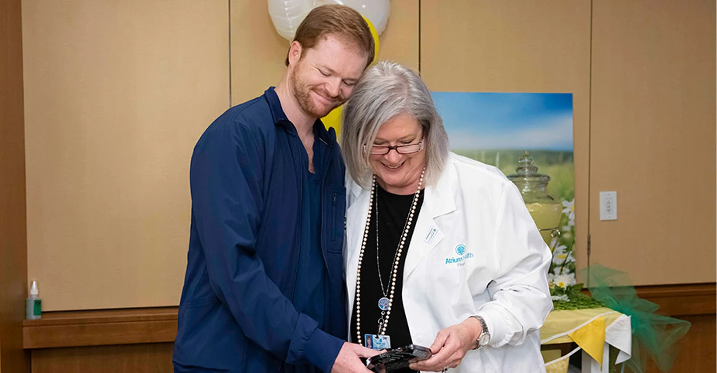 Atrium Health Floyd's Grayson Moss Earns DAISY of Year Award.