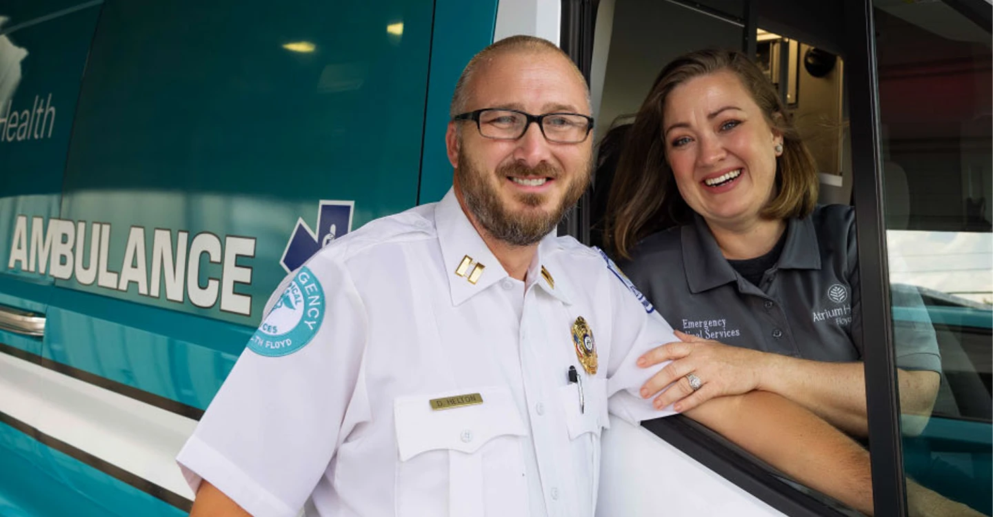 Husband and Wife Find Fulfillment with Atrium Health Floyd EMS.