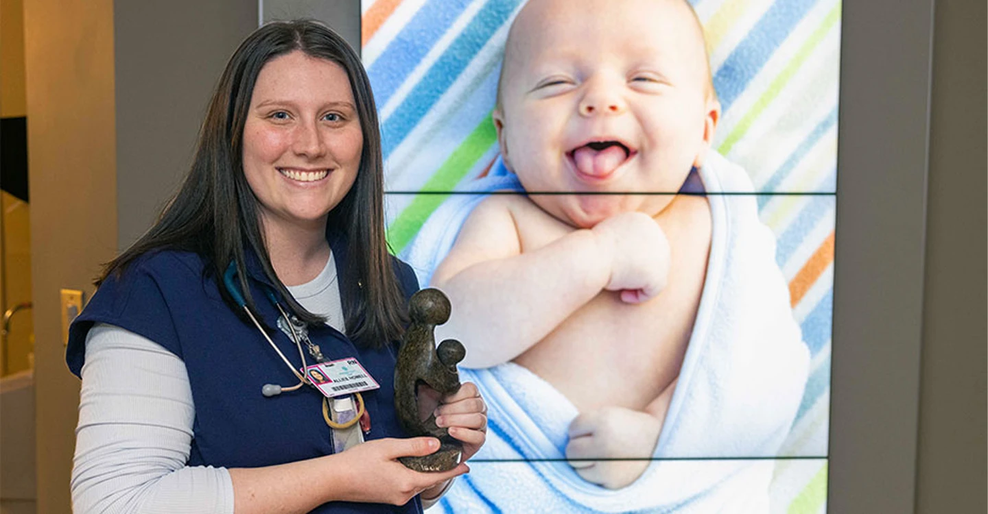 Atrium Health Floyd NICU Nurse Helps Mother and Tiny Baby Thrive.