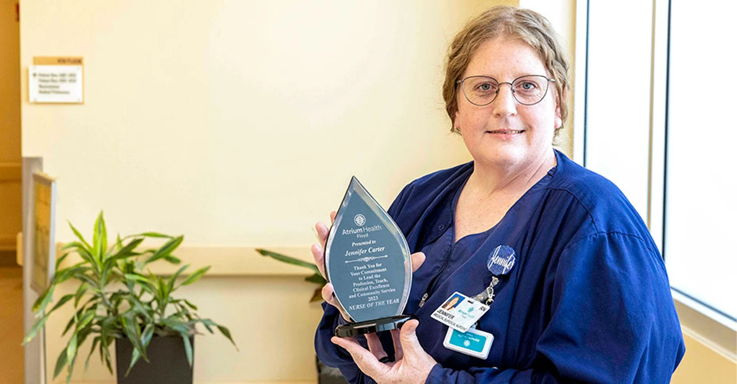 Atrium Health Floyd Names Nurse of the Year .
