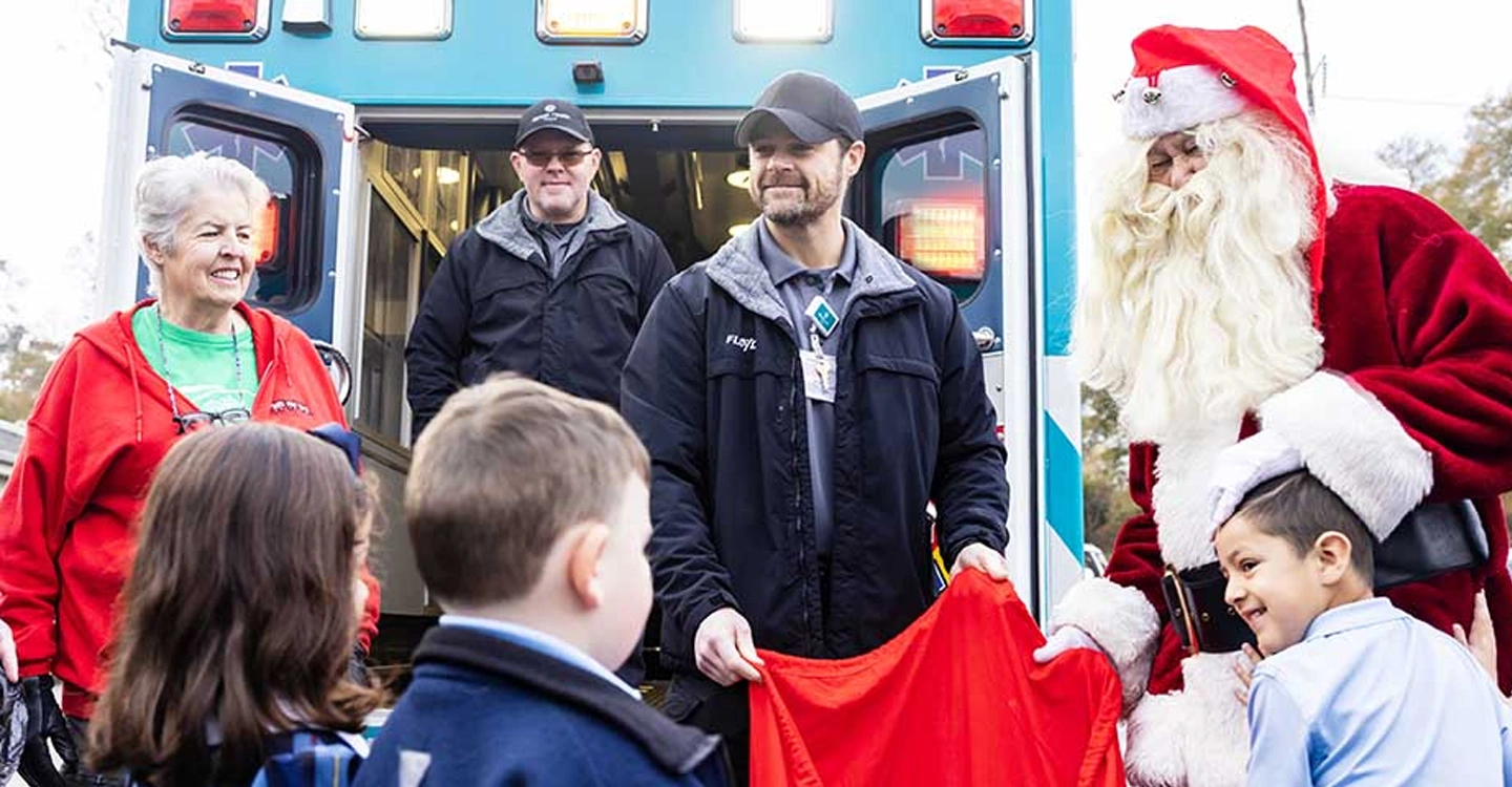 Atrium Health Floyd EMS Again Helps Gather Toys for Tots