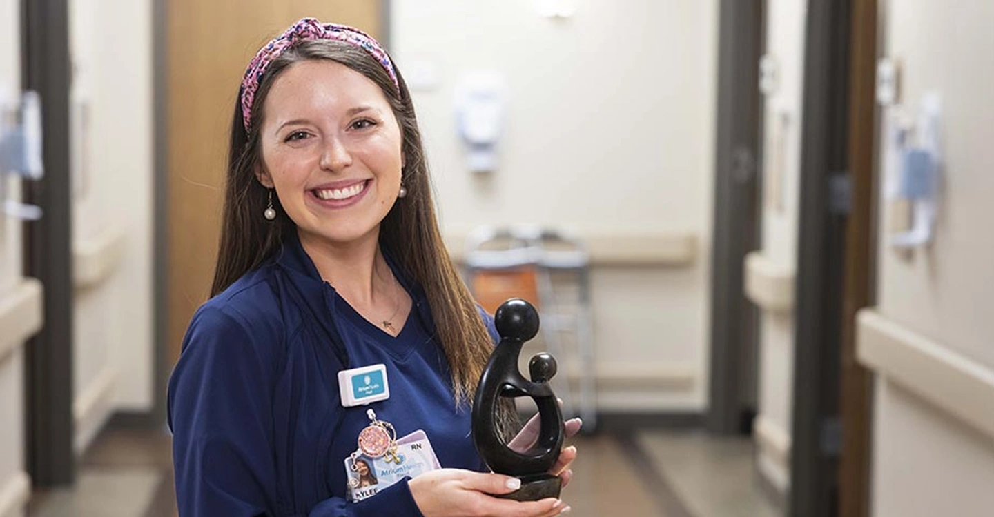 Nurse Makes an Impression Through Compassion, Bedside Card