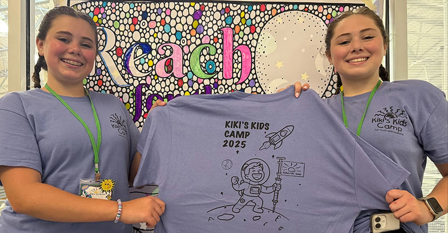 Sisters Come Up With T-Shirt Design for Kiki's Kids Camp